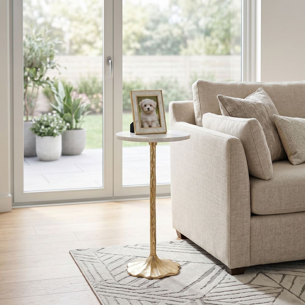 CUTTERBROOK WHITE ACCENT TABLE 24 (IN)