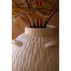 Stone Composite Urn with Four Handles 6