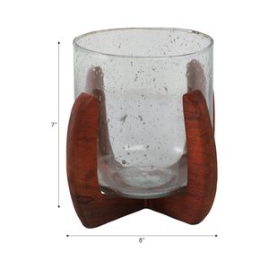 CORBINROSE BROWN VOTIVE HOLDER 7 (IN) 9