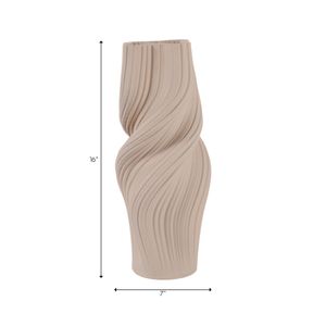 ROSSPORT TAN VASE 16 (IN) 10