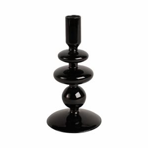 ELLENLAND BLACK CANDLE HOLDER 7 (IN) 1