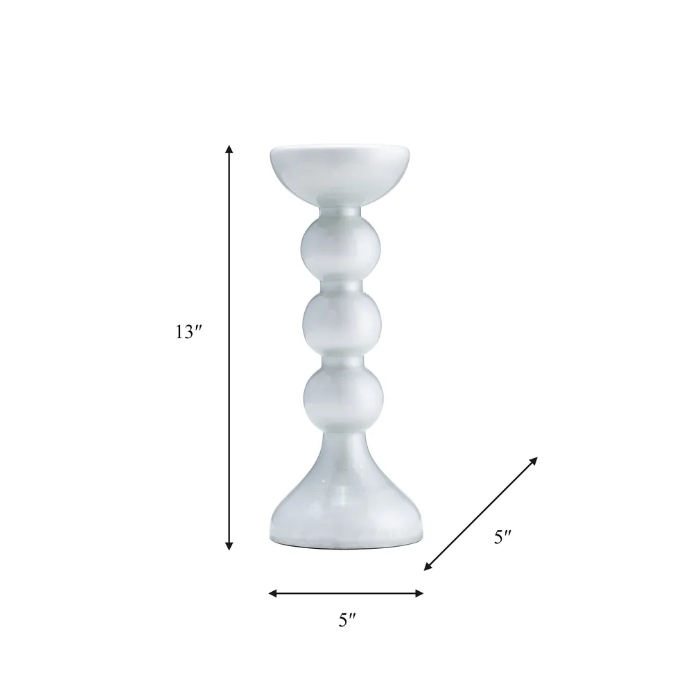 BECKETTOAK CLEAR CANDLE HOLDER 13 (IN)
