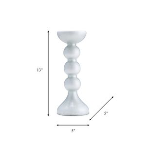BECKETTOAK CLEAR CANDLE HOLDER 13 (IN) 7