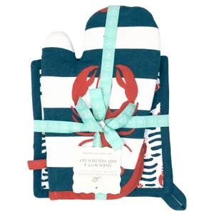 Lobster Club Oven Mitt Pot Holder (set of 2) 4