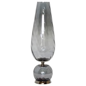 LINDENRUN GRAY GLASS VASE 21 (IN) 1