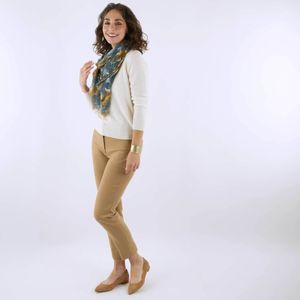 Icelandic Poppies Blue Featherweight Scarf 5