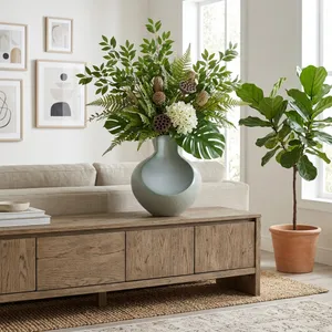 FINNHOLM GREEN VASE 17 (IN) 2