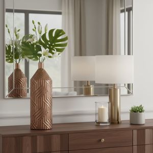 EATONPARK BROWN VASE 22 (IN) 11