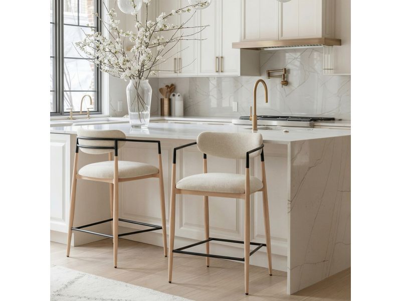 Equinox Counter Stool Oyster Gray & Natural 9