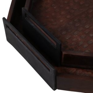 ERINOAK SET OF 2 BROWN TRAY 5 (IN) 6