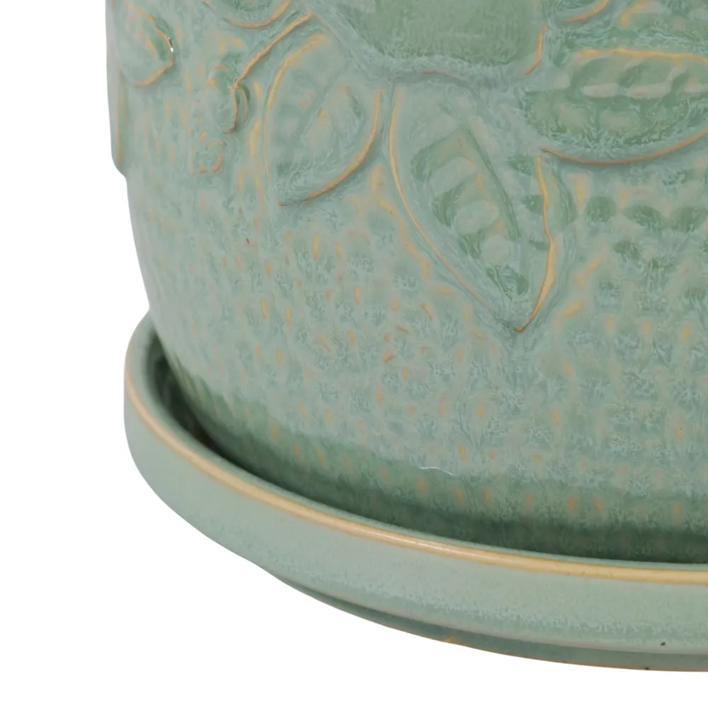 HOBARTGATE SET OF 2 GREEN PLANTER 7 (IN)