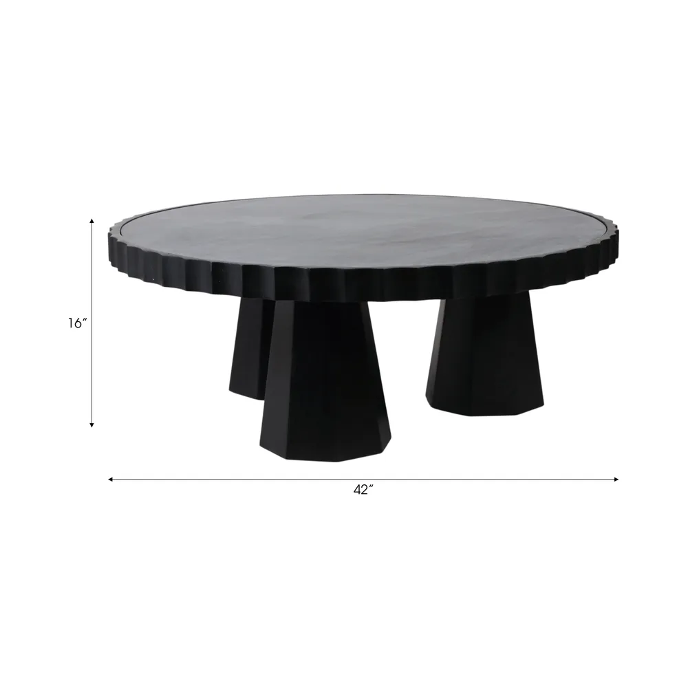 YATESMORE BLACK COFFEE TABLE 17 (IN)