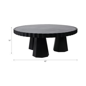 YATESMORE BLACK COFFEE TABLE 17 (IN) 10