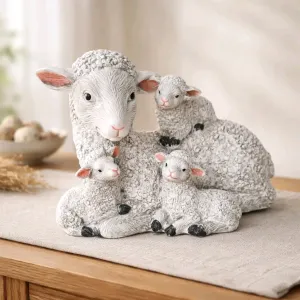 Sheep Family 8x4.8x5.5in 1