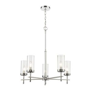 Melinda 25'' Wide 5-Light Chandelier - Polished Chrome 1