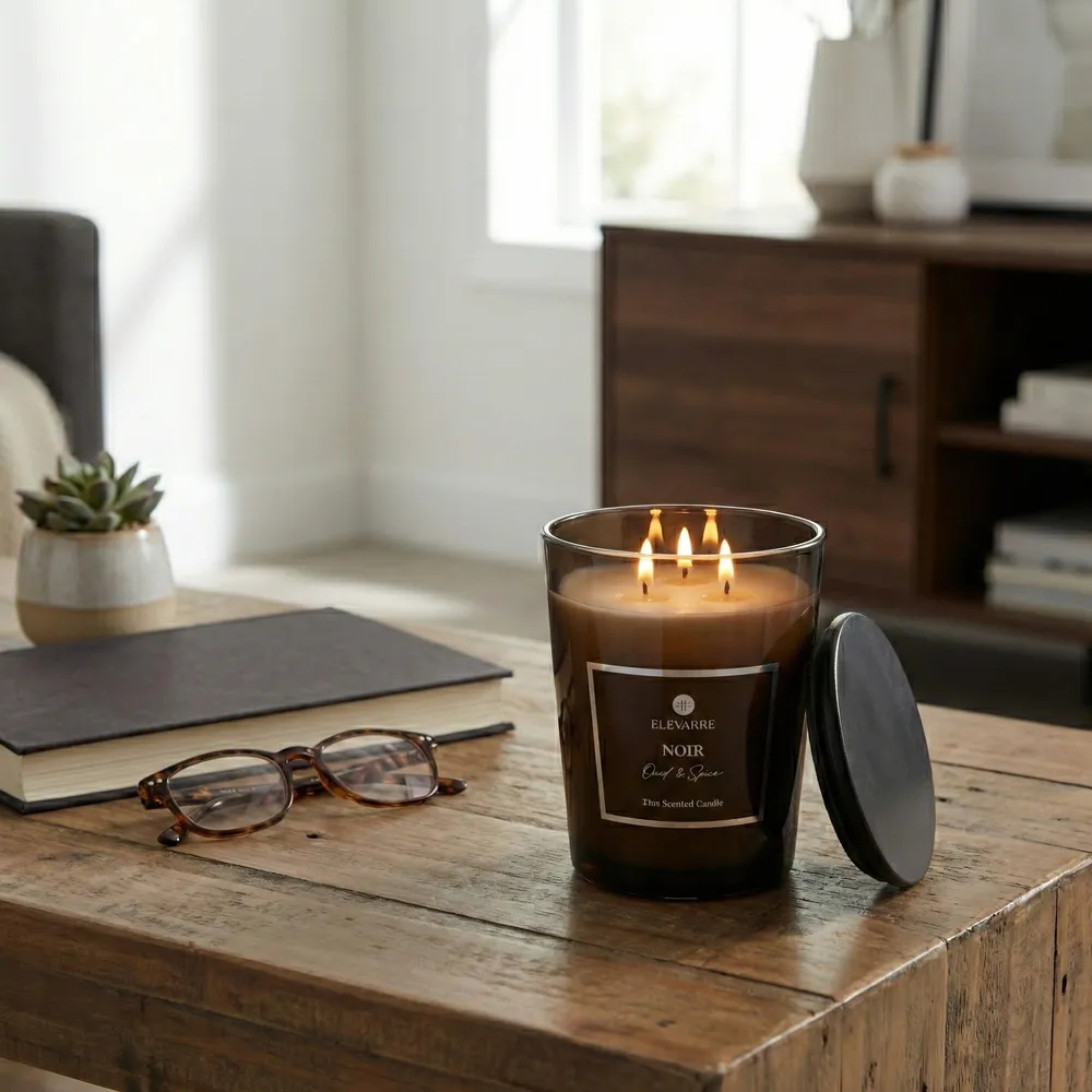 ROWANSTONE NOIR OUD AND TOBACCO CANDLE 7 (IN)