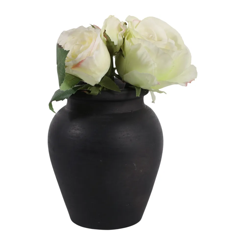 HAWLEYWORTH BLACK VASE 7 (IN)