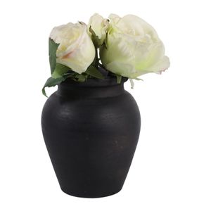 HAWLEYWORTH BLACK VASE 7 (IN) 4