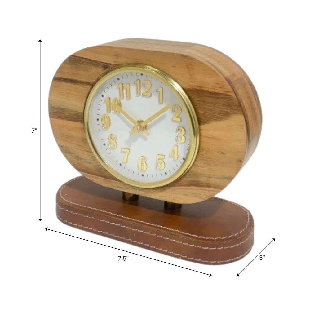 EMMETWELL BROWN CLOCK 7 (IN)