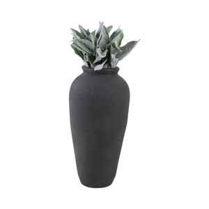 18X9" TERRACOTTA FLOOR VASE, BLACK 3