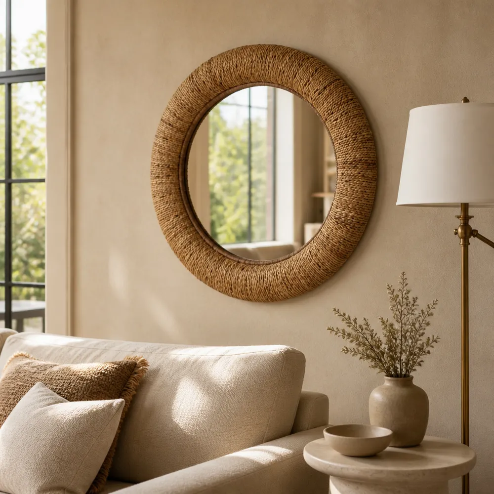 DRAPERRIDGE BROWN MIRROR 32 (IN)