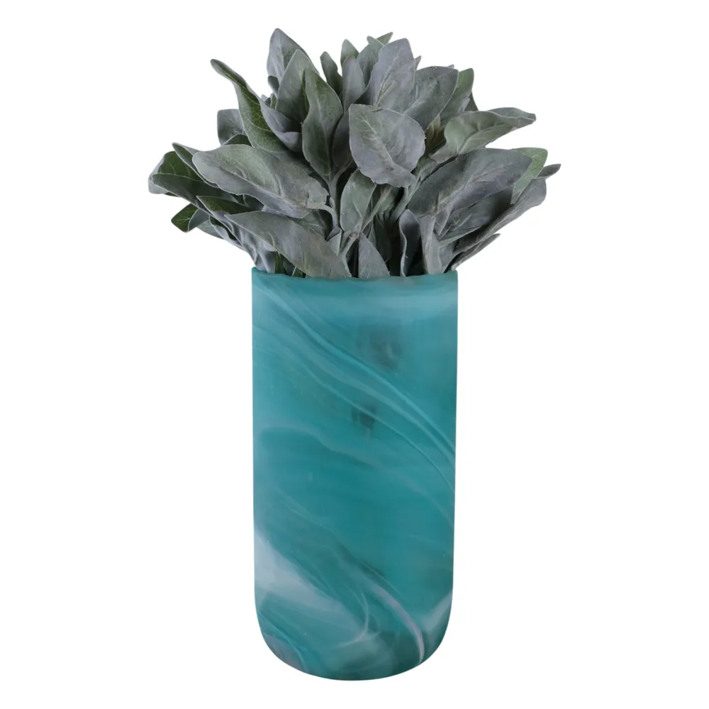 PARKERGROVE TURQUOISE GLASS VASE 15 (IN)