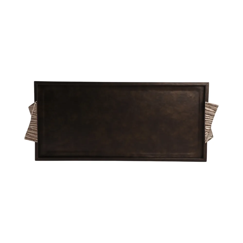 KIRBYTON SET OF 2 GRAY TRAY 1 (IN)