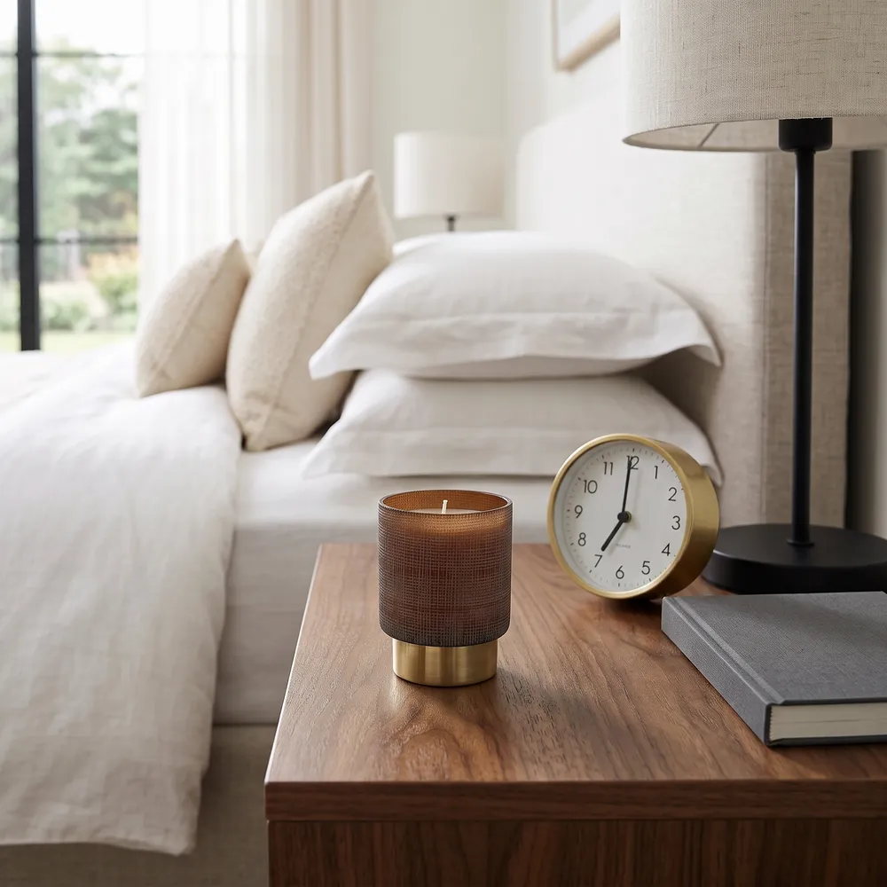 GUNNARCREST JASMINE ETCHED CANDLE 4 (IN)
