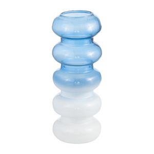 HARLOWFIELD BLUE GLASS VASE 17 (IN) 3