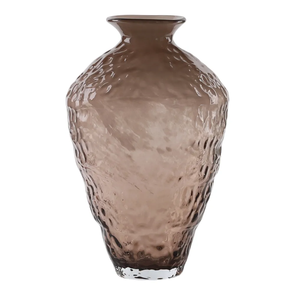 HAROLDHAVEN BROWN GLASS VASE 15 (IN)
