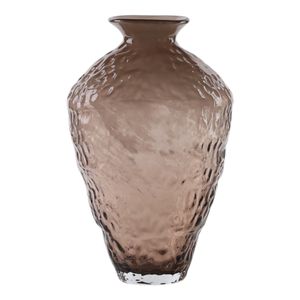 HAROLDHAVEN BROWN GLASS VASE 15 (IN) 1
