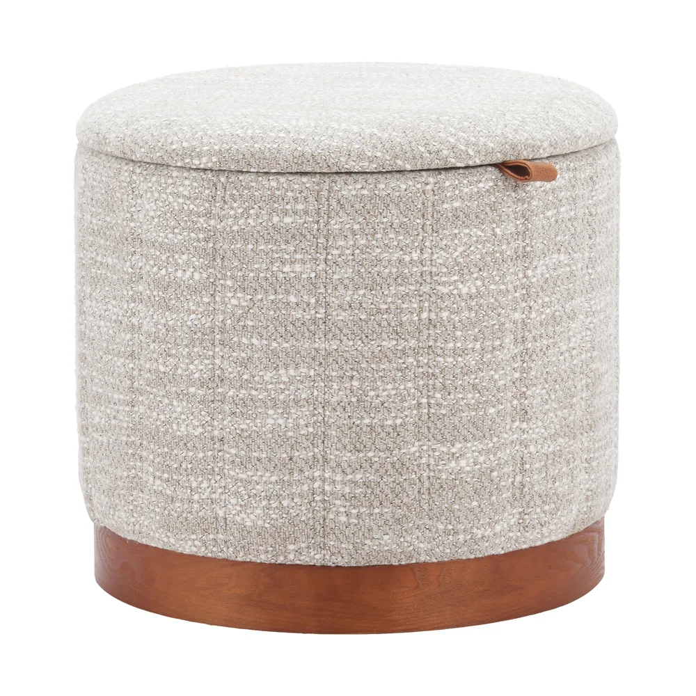 Fije Storage Ottoman Gray