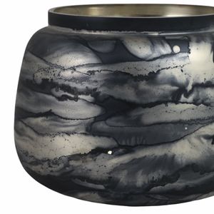 CLYDEBURN BLUE GLASS VASE 7 (IN) 6