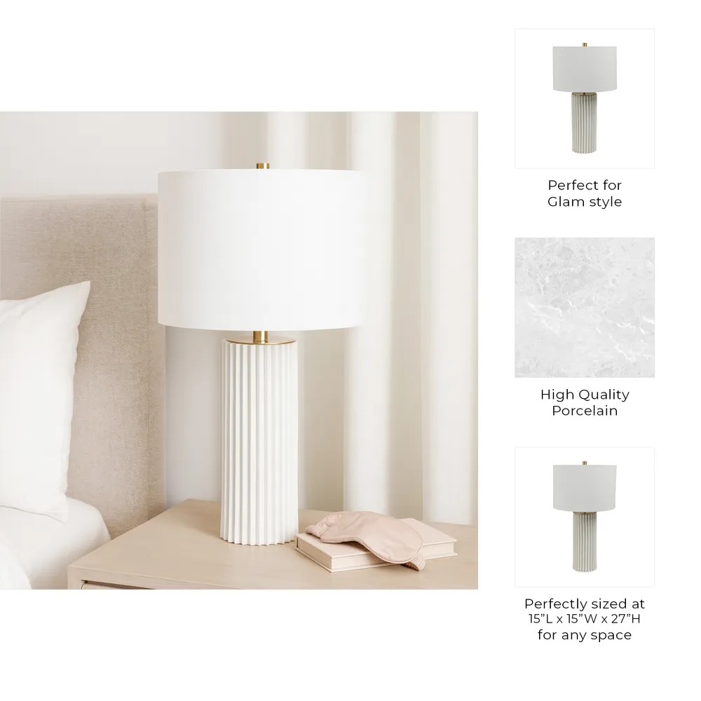 HANNAHBURN WHITE LAMP 27 (IN)