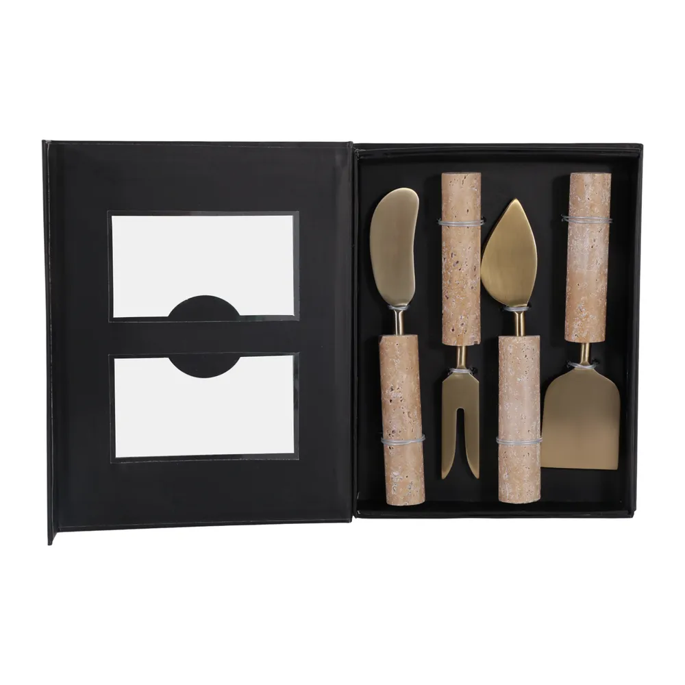 BARCLAYPARK SET OF 4 TAN SERVEWARE 8 (IN)