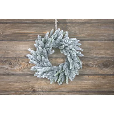 Frosted Spruce 12in Wreath