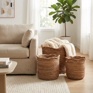 ALTONHOLM SET OF 3 BROWN BASKETS 18 (IN) 2