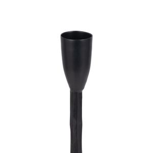 CLARAFIELD BLACK CANDLE HOLDER 17 (IN) 6