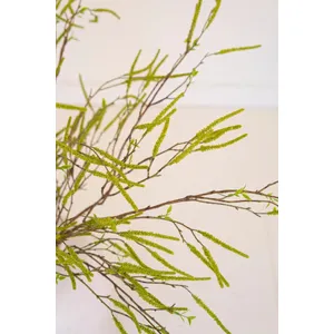 Artificial Green Willow Flowers Spray 4