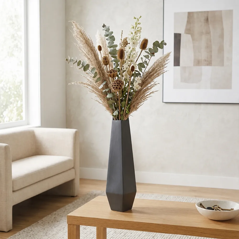 CANTONSTONE GRAY VASE 17 (IN)
