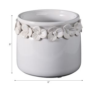 CROSBYGROVE WHITE PLANTER 6 (IN) 9