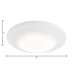 Plandome 6'' Wide Integrated LED Down Light - White 2