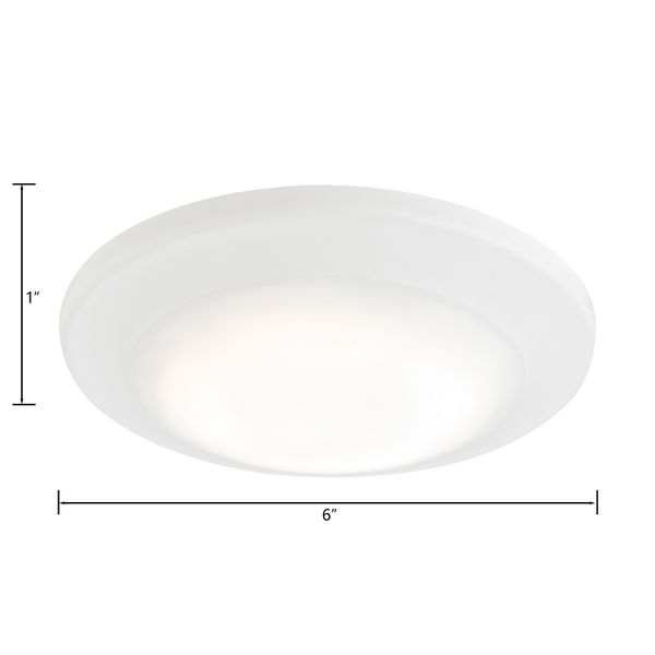 Plandome 6'' Wide Integrated LED Down Light - White