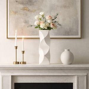CASEYWAY WHITE VASE 16 (IN) 12