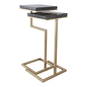 LEILAVALE SET OF 2 BLACK TABLE 25 (IN) 3