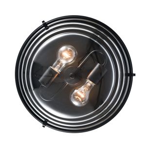 Boyer 14'' Wide 2-Light Flush Mount - Matte Black 4