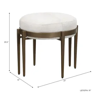 AXELOAK IVORY STOOL 20 (IN) 5