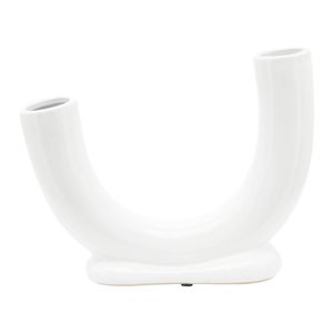 LENNONHAM WHITE VASE 8 (IN) 3