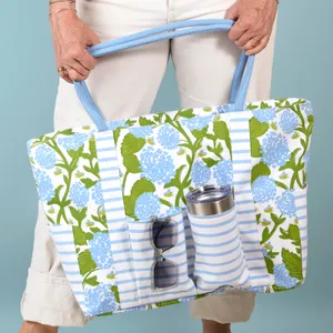 Hydrangea Bloom Beach Bag 2