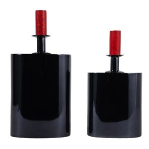 BELDENMORE SET OF 2 BLACK JARS 14 (IN) 1